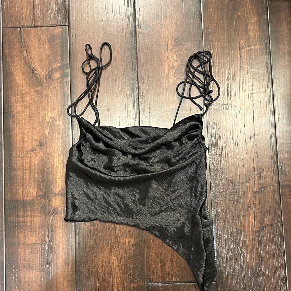 NWOT- SHEIN Black Asymmetrical Camisole